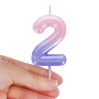 Tortenkerze - Happy Birthday Candle - Pink - 2
