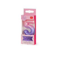 Tortenkerze - Happy Birthday Candle - Pink - 5