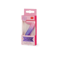 Tortenkerze - Happy Birthday Candle - Pink - 7