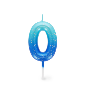 Tortenkerze - Happy Birthday Candle - Blue - 0