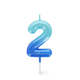 Tortenkerze - Happy Birthday Candle - Blue - 2