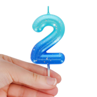 Tortenkerze - Happy Birthday Candle - Blue - 2
