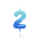 Tortenkerze - Happy Birthday Candle - Blue - 2
