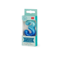 Tortenkerze - Happy Birthday Candle - Blue - 3