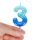 Tortenkerze - Happy Birthday Candle - Blue - 3