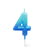 Tortenkerze - Happy Birthday Candle - Blue - 4