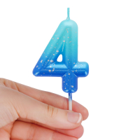 Tortenkerze - Happy Birthday Candle - Blue - 4