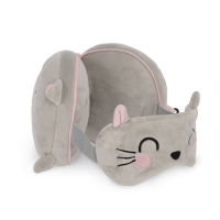 Reisekissen mit Schlafmaske - Kitty