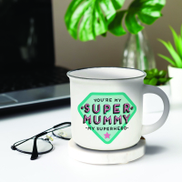 Porzellantasse - Cup-Puccino - Super Mummy