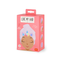 Turban-Handtuch für die Haare - Love my Hair - Unicorn