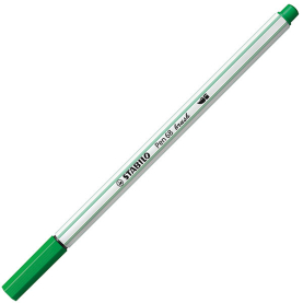 Smaragdgrüner Filzstift Pen 68 Brush mit Pinselspitze und intensiver Farbabgabe.