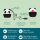 Kabellose Mini-Freisprecheinrichtung und Speaker - Pump Up The Volume - Panda