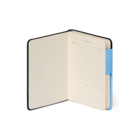 Liniertes Notizbuch - Small - My Notebook - Retro Blue