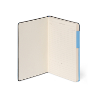 Liniertes Notizbuch - Medium - My Notebook - Retro Blue