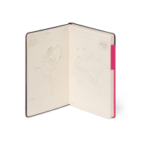 Liniertes Notizbuch - Medium - My Notebook - Raspberry