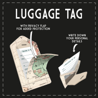 Kofferetikett - Luggage Tag - Travel