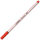 Roter Filzstift Pen 68 Brush mit karminroter Farbe und Pinselspitze.