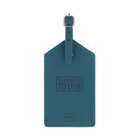 Kofferetikett - Luggage Tag - Petrol Blue