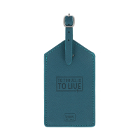 Kofferetikett - Luggage Tag - Petrol Blue
