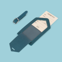 Kofferetikett - Luggage Tag - Petrol Blue