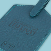 Kofferetikett - Luggage Tag - Petrol Blue