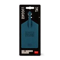 Kofferetikett - Luggage Tag - Petrol Blue
