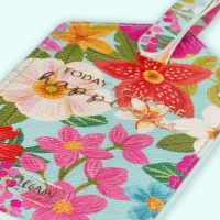 Kofferetikett - Luggage Tag - Flowers