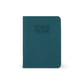 Reisepasshülle - Passport Holder - Petrol Blue