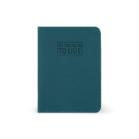 Reisepasshülle - Passport Holder - Petrol Blue