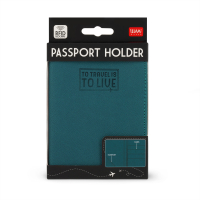 Reisepasshülle - Passport Holder - Petrol Blue