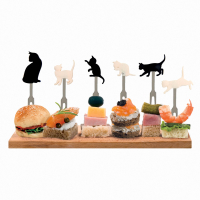 6 kleine Aperitif-Gabeln im Set