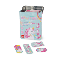 30 Bedruckte Pflaster - Be Brave - Unicorn
