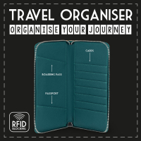 Reisedokumententasche - RFID Blocking - Petrol Blue