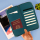 Reisedokumententasche - RFID Blocking - Petrol Blue