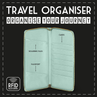 Reisedokumententasche - RFID Blocking - Flowers