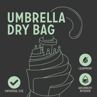 Tropfsichere Regenschirmhülle - Umbrella Dry Bag