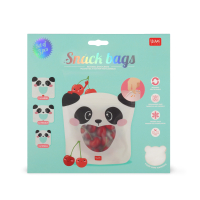 3er-Set Lebensmittelbeutel - Snack Bags - Panda