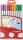 Bunte Filzstifte Box mit 20 Stiften in verschiedenen Farben und Brush-Spitze.