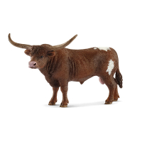 Brauner Schleich Texas Longhorn Bulle aus der Farm World...