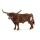Brauner Schleich Texas Longhorn Bulle aus der Farm World Serie, handbemalt und 8,8 cm groß.