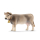 Braunvieh-Kuh Figur der Schleich Farm World, 7,8 cm groß, detailgetreue Gestaltung und hohe Qualität.
