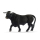 Kleiner schwarzer Stier aus der Schleich Farm World Kollektion, 9 cm groß und detailreich gestaltet.