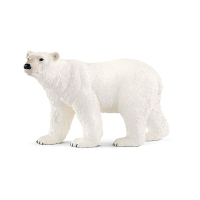 Plastikfigur eines Eisbären aus der Schleich Wild...