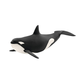 Plastikfigur eines Orcas aus der Schleich Wild Life Kollektion, 6,7cm groß, detailgetreu gestaltet.
