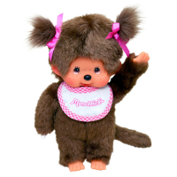 Monchhichi Plüschfigur Mädchen mit Latz...