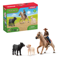 Schleich Westernreiten Spielset mit Pferd, Reiterin und...