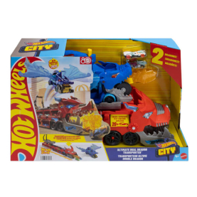 Hot Wheels City Ultimativer 2in1 Drachen Transporter