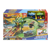 Hot Wheels Monster Trucks Sharks vs. Dinos Dragon...