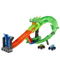 Hot Wheels Monster Trucks Sharks vs. Dinos Dragon...