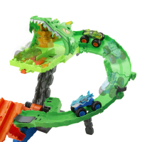 Hot Wheels Monster Trucks Sharks vs. Dinos Dragon Destruction